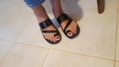 VOGA 1740 SİYAH RUGAN  COMFORT CASUAL ANATOMİK BAYAN TERLİK - 4