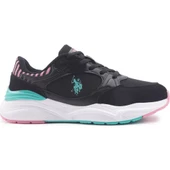 U.S.POLO ASSN BLOSSOM 4FX SİYAH PEMBE COMFORT CASUAL ANATOMİK SPOR AYAKKABI - 2