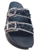 PIENN 20057 001 SİYAH TAŞLI ANATOMİK CASUAL TERLİK - 5