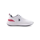 U.S.POLO ASSN ATLANTIC 4FX BEYAZ LACİVERT COMFORT CASUAL ANATOMİK SPOR AYAKKABISI - 1