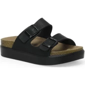 LUMBERJACK MENDY YENİ 2FX SİYAH COMFORT CASUAL ANATOMİK TOKALI TERLİK - 2