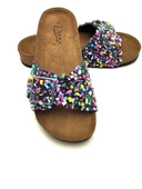 PIENN 20050 001 SİYAH ÇAKIL TAŞI RENKLİ comfort casual anatomik terlik - 2