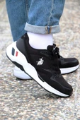 U.S.POLO ASSN HUSKY 4FX SİYAH BEYAZ COMFORT CASUAL GÜNLÜK SPOR AYAKKABISI thumbnail 6
