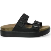 LUMBERJACK MENDY YENİ 2FX SİYAH COMFORT CASUAL ANATOMİK TOKALI TERLİK - 3
