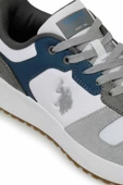 U.S.POLO ASSN PETER SU 4FX BEYAZ GRİ COMFORT CASUAL GÜNLÜK SPOR AYAKKABISI - 9