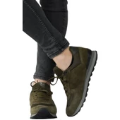HAMMER JACK 19250 HAKİKİ DERİ HAKİ YEŞİL COMFORT CASUAL SPOR AYAKKABISI - 2