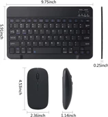 Tüm Cihazlara Uyumlu Kablosuz Bluetooth Klavye ve Mause Seti Tablet Telefon iPad Samsung Galaxy Honor Redmi Lenovo - 12