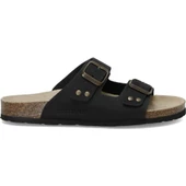 LUMBERJACK JOLİE NU 4FX HAKİKİ DERİ SİYAH COMFORT CASUAL ANATOMİK TERLİK - 3