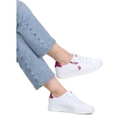 U.S.POLO ASSN COSTA 4FX BEYAZ BORDO COMFORT CASUAL ANATOMİK SNEAKER - 10