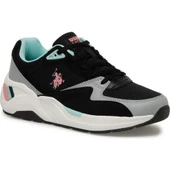 U.S.POLO ASSN HUSKY 4FX SİYAH PEMBE COMFORT CASUAL ANATOMİK SPOR AYAKKABISI thumbnail 2