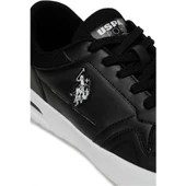 U.S.POLO ASSN SAMPO 4FX SİYAH BEYAZ COMFORT CASUAL SPOR AYAKKABISI - 5