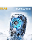 MEMO DLA8 Cep Telefon Soğutma Fanı Radyatör Soğutucu Rgb LED Işıklı - 2