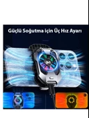 MEMO DLA8 Cep Telefon Soğutma Fanı Radyatör Soğutucu Rgb LED Işıklı - 5