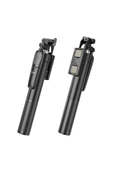 Hoco K19 157 Cm Broadcast Holder Uzaktan Kumandalı Tripod ve Selfie Çubuğu - 7