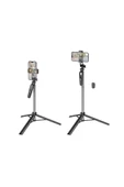 Hoco K19 157 Cm Broadcast Holder Uzaktan Kumandalı Tripod ve Selfie Çubuğu - 3