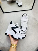 Dolgu Topuklu Kalın Taban Kadın Spor Ayakkabı Sneaker - 3