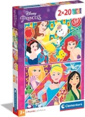 Clementoni  2x20 Parça Puzzle  Princess 24766 - 1