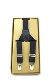 TRG POLO SİYAH DÜZ ERKEK PANTOLON ASKISI - 2