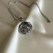 Taşlı Kaplan Kafası Kolye thumbnail 1