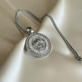 Taşlı Medusa Model Medusa Kolye thumbnail 1