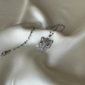 Taşlı Zarif Kaplan Kolye thumbnail 2