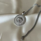 Taşlı Medusa Model Medusa Kolye thumbnail 2