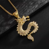 Taşlı Ejderha Kolye thumbnail 2