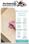 Yapışkanlı Şeffaf Asetat 1 Adet 45cm x 2 metre Djfix Kendinden Yapışkanlı Şeffaf Rulo Asetat Transparan Soğuk Laminasyon - 3
