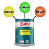 Cubo Metal Pas Boyası Beyaz 2,5 Litre - 2
