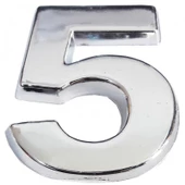 Cemax Krom Yapışkanlı 5 Rakamı 5 cm - 1