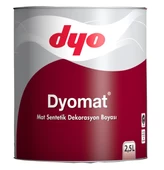 Dyomat Mat Dekorasyon Boyası 0,75 Litre Beyaz - 1