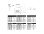 Kale 20 mm Gri Asma Kilit KD-001/10-120 thumbnail 2