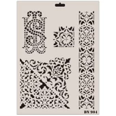 Rich Dantel Seri DN-904 Stencil 35x25 cm - 1