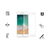 İphone 7 Plus İle Uyumlu Beyaz Kırılmaz Cam 9D Tam Kapatan Süper Glass - 1