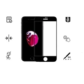 İphone 7 İle Uyumlu Siyah Kırılmaz Cam 9D Tam Kapatan Süper Glass - 1
