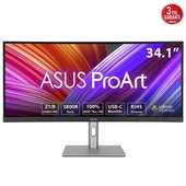 ASUS 34" VA PROART PA34VCNV 5MS 60HZ HDMI-DP KAVISLI GRAFİK TASARIM MONİTÖRÜ 3440X1440 thumbnail 1