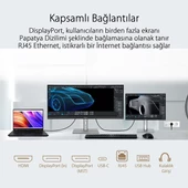 ASUS 34" VA PROART PA34VCNV 5MS 60HZ HDMI-DP KAVISLI GRAFİK TASARIM MONİTÖRÜ 3440X1440 thumbnail 8