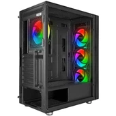 POWERBOOST VK-G3506S 4-RGB RIGN FANLI GAMING MID-TOWER PC KASASI thumbnail 4