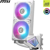 MSI 240MM MAG CORELIQUID I240 RGB AM5-1700P SIVI SOĞUTMALI İŞLEMCİ FANI BEYAZ thumbnail 2