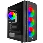 POWERBOOST VK-G3506S 4-RGB RIGN FANLI GAMING MID-TOWER PC KASASI thumbnail 1