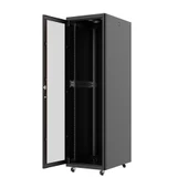 AGER 42U 600x800mm Dikili Tip Siyah Kabinet Vega AG-VB42U6080S1 Cam Kapak - 4
