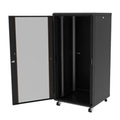 AGER 26U 600x600mm Dikili Tip Siyah Kabinet Agena AG-AN26U6060S1-CFAA-A-M1 Cam Kapak - 2