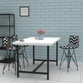 Knsz ufak boy tel bar sandalyesi 1 li uslu syhaldo sırt minderli 55 cm oturma yüksekliği mutfak bahçe cafe ofis thumbnail 3