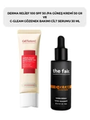 Cell Fusion C Derma Relief 100 Spf 50 /pa Güneş Kremi 50 gr ve the fair. C-gleam Gözenek Bakımı Cilt Serumu 30 ml - 1