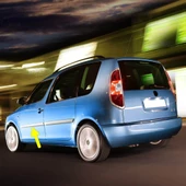 Skoda Roomster 2006-2010 Sol Ön Kapı Çıtası Düz 5J7853515 - 1