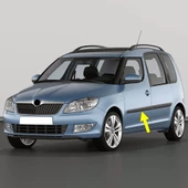 Skoda Roomster 2011-2015 Sol Ön Kapı Çıtası Düz 5J7853515 - 1