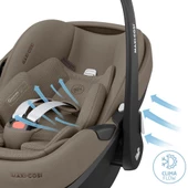 Maxi-Cosi Pebble SlideTech Tam Yatabilen 0-13 Kg Ana Kucağı ve Oto Koltuğu Twillic Truffle - 5