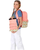 Kaukko Soft Floral Surprise Kalem Çantası Salmon K2671 thumbnail 3