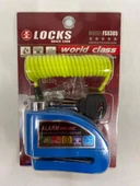 World Class Locks 110 DB Mavi  Alarmlı Disk Kilidi - 1