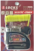 World Class Locks 110 DB Siyah Alarmlı Disk Kilidi - 1